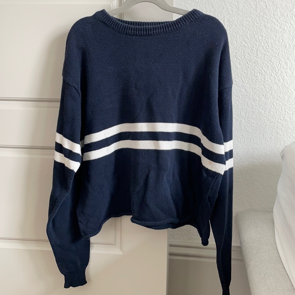 Brandy Melville Acacia Navy Striped Sweater